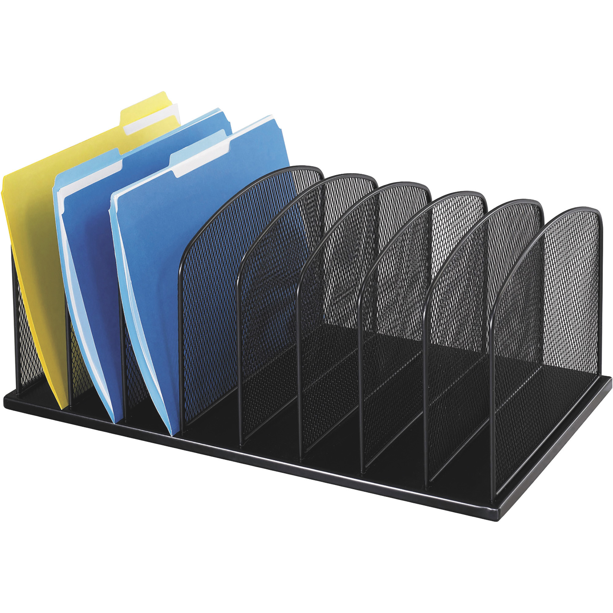 Safco Onyx 8-Section Desktop Organizer, Black, Model# 3253BL